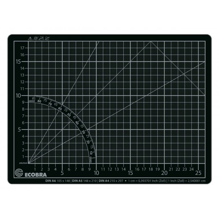 Ecobra Schneidematte Top-Qualität, grün/schwarz