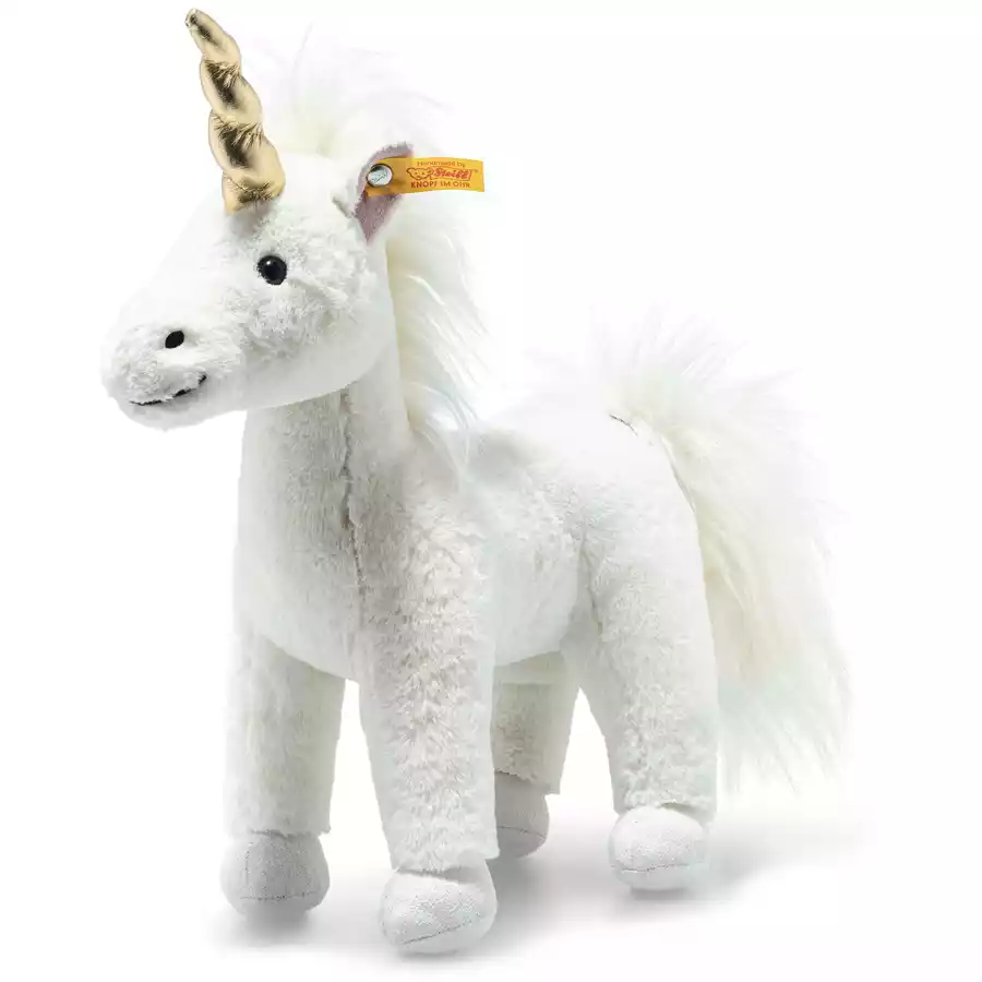 Steiff Soft Cuddly Friends Einhorn Unica weiß stehend, 27 cm