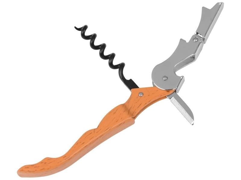 Pulltex Korkenzieher Wood Braun Zapfenzieher mit Holz Effekt