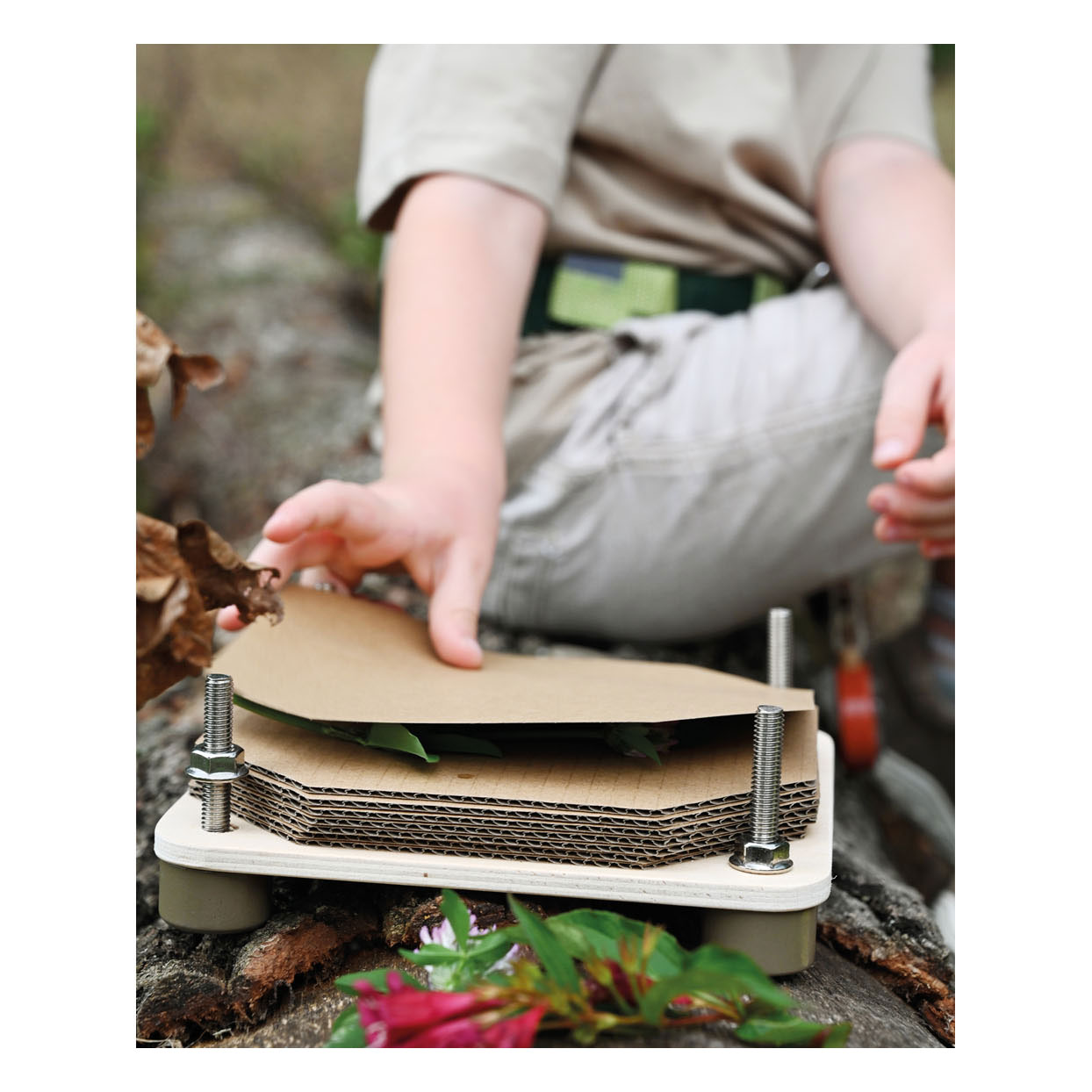 Small Foot - Houten Bloemenpers Discover