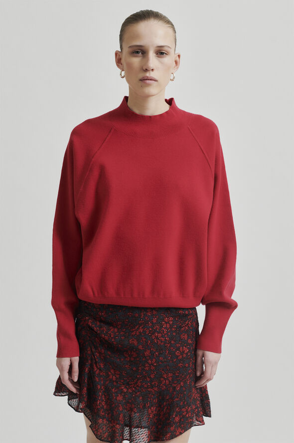 Second Female Octavia Knit T-Neck Emboldened