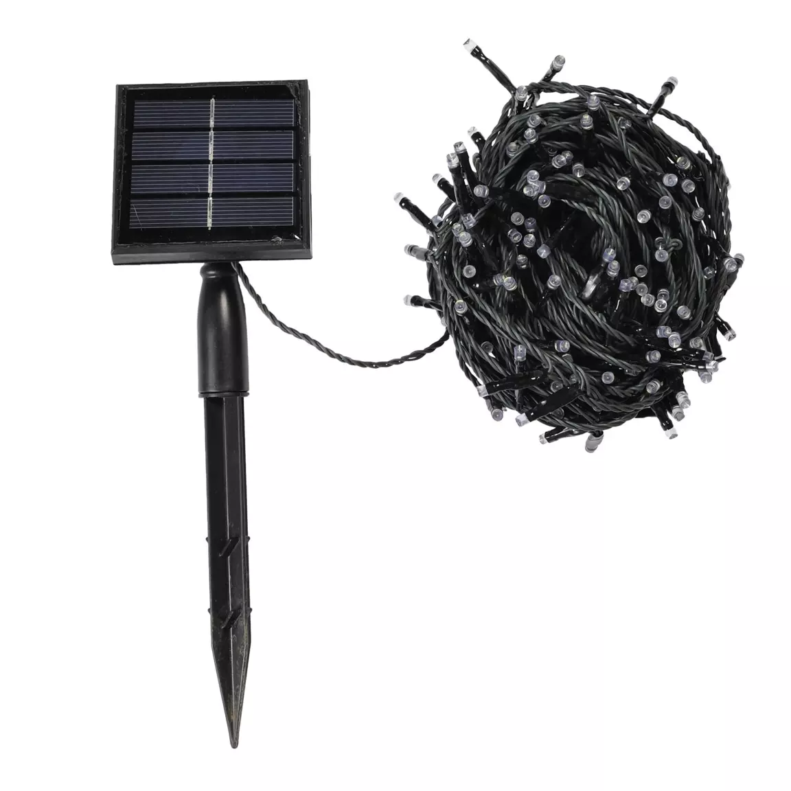 Guirlande lumineuse Solaire 40 m 400 LED câble vert Blanc froid