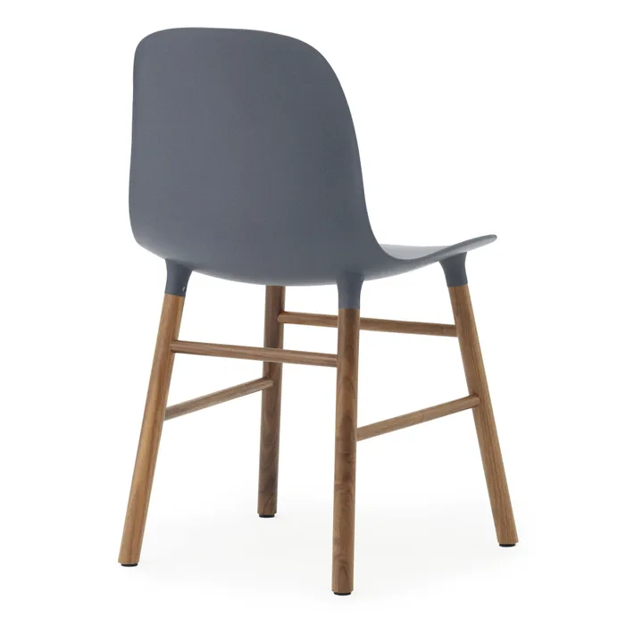 Normann Copenhagen Chaise Form en noyer | Bleu