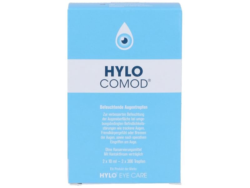 Hylo Eye Care Augentropfen Hylo Comod 2 x 10 ml Befeuchtende Augentropfen