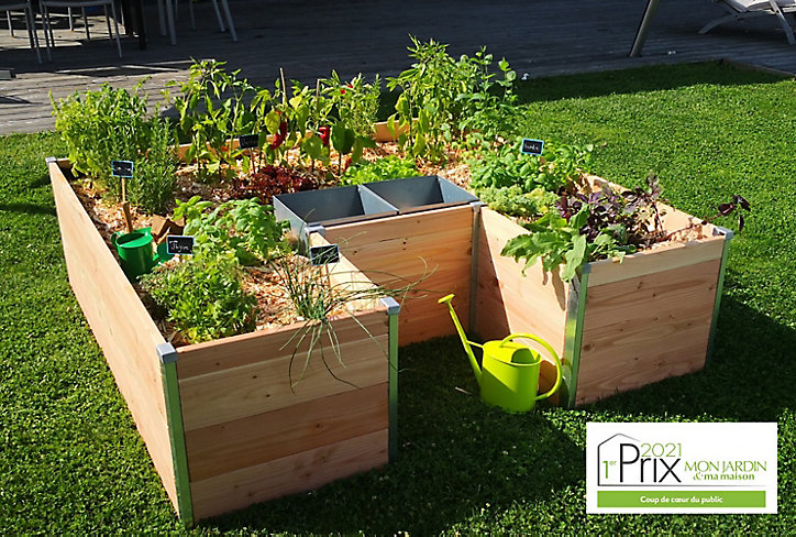 Carré Potager Mon Petit Potager GM 175 x 170 x h.48 cm
