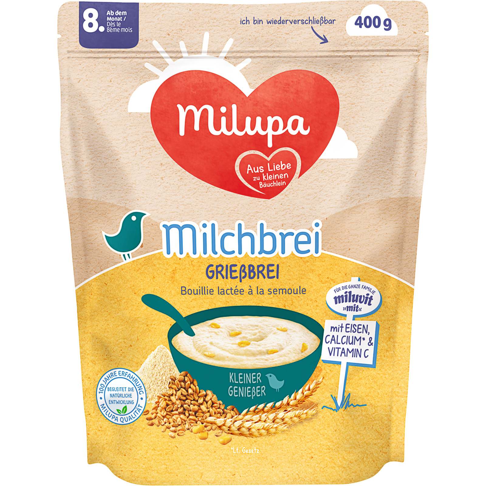 Milupa Milchbrei Griess 400 g
