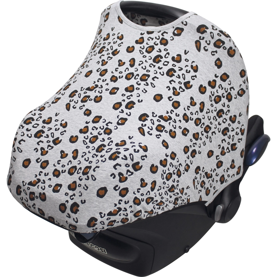 DOOKY Sonnenverdeck für Babyschalen Little Leopard