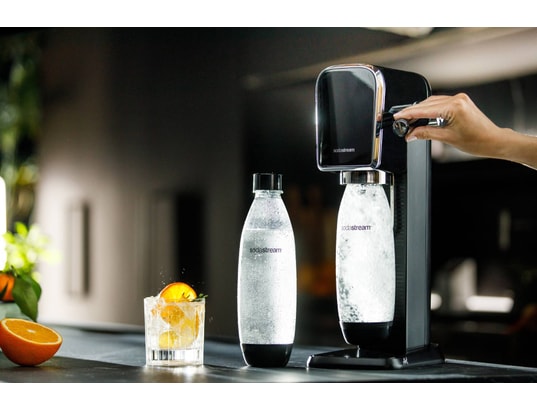 SODASTREAM - Machine à soda Art Noire + 2 bouteilles fuse lave-vaisselle