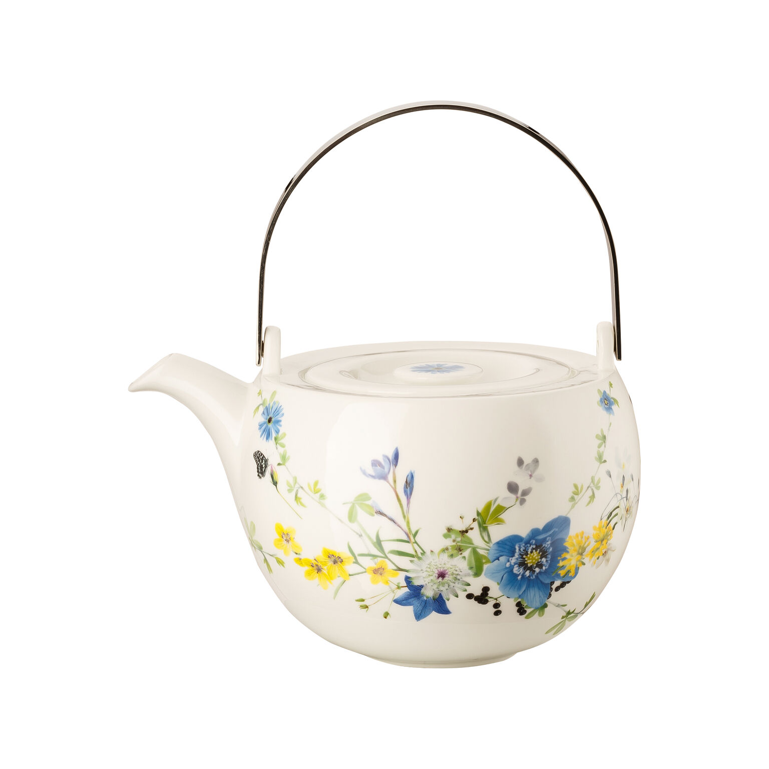 Brillance Bone China Fleurs des Alpes Teekanne 6 Pers. 3-tlg.