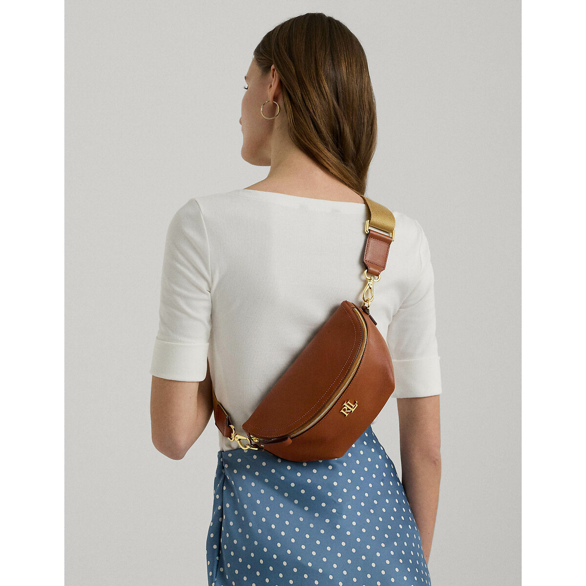 LAUREN RALPH LAUREN<br>Bolsa de cintura de couro MARCY