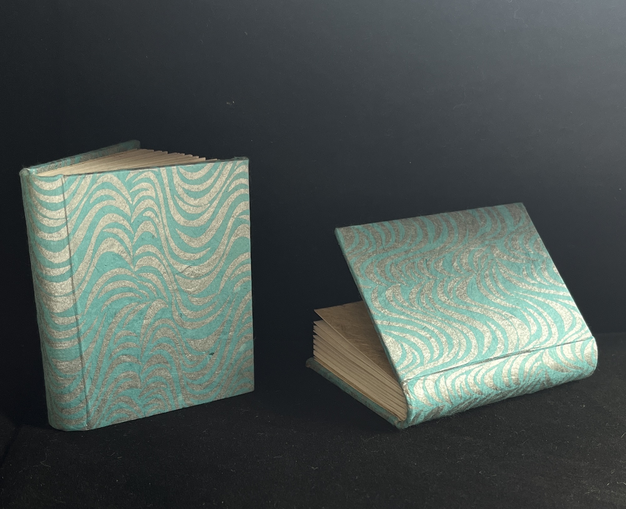 Notizbuch mintgrün-silber, H 7,5 cm, B 5,5 cm günstig bestellen