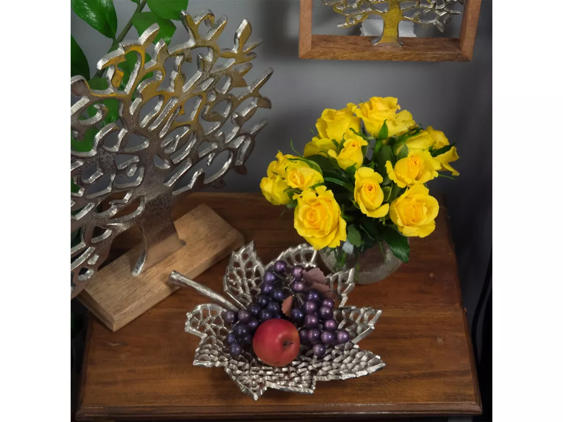 BOL DÉCORATIF Variations tête Métal Argent