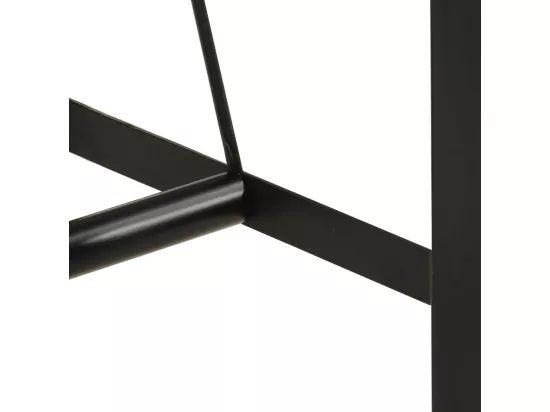 Table de bar 110x55x107 cm bois massif d'acacia et fer