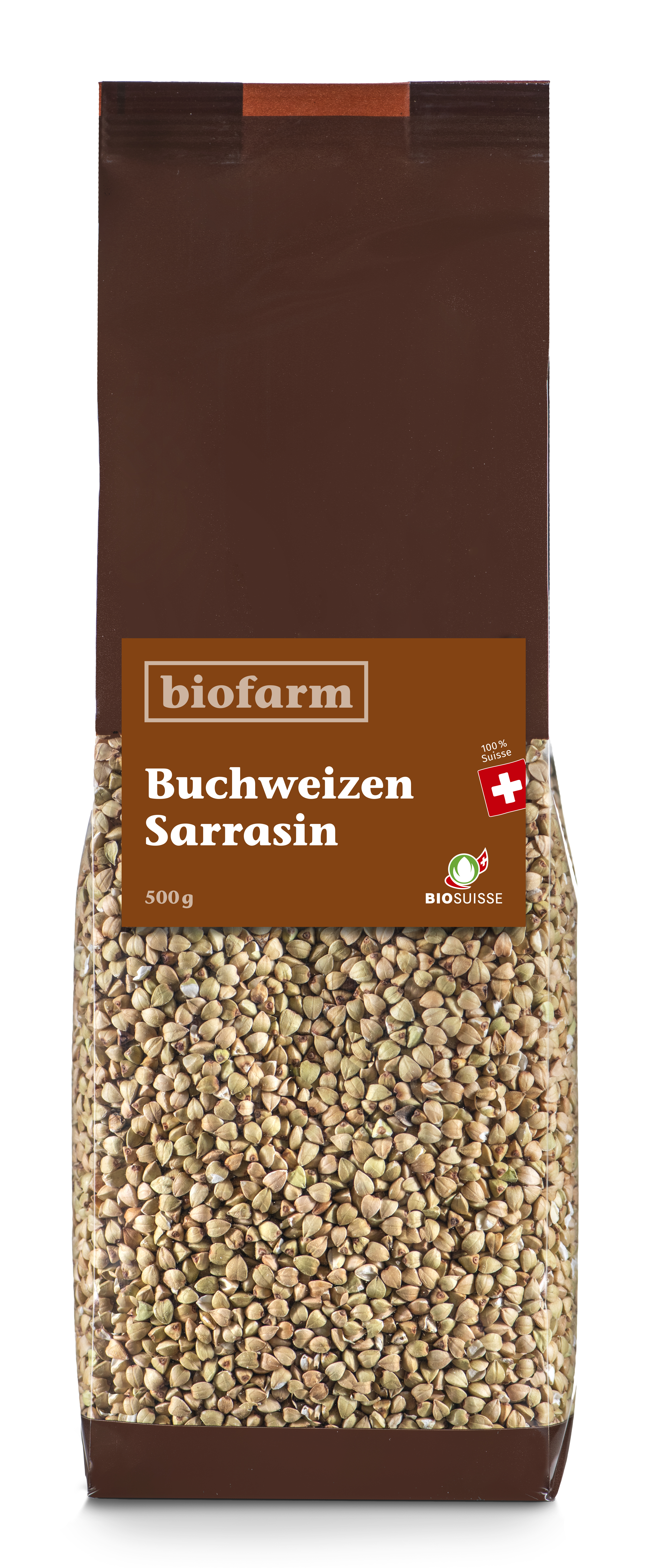 Biofarm Buchweizenkörner<br>500 g, Beutel, Knospe CH