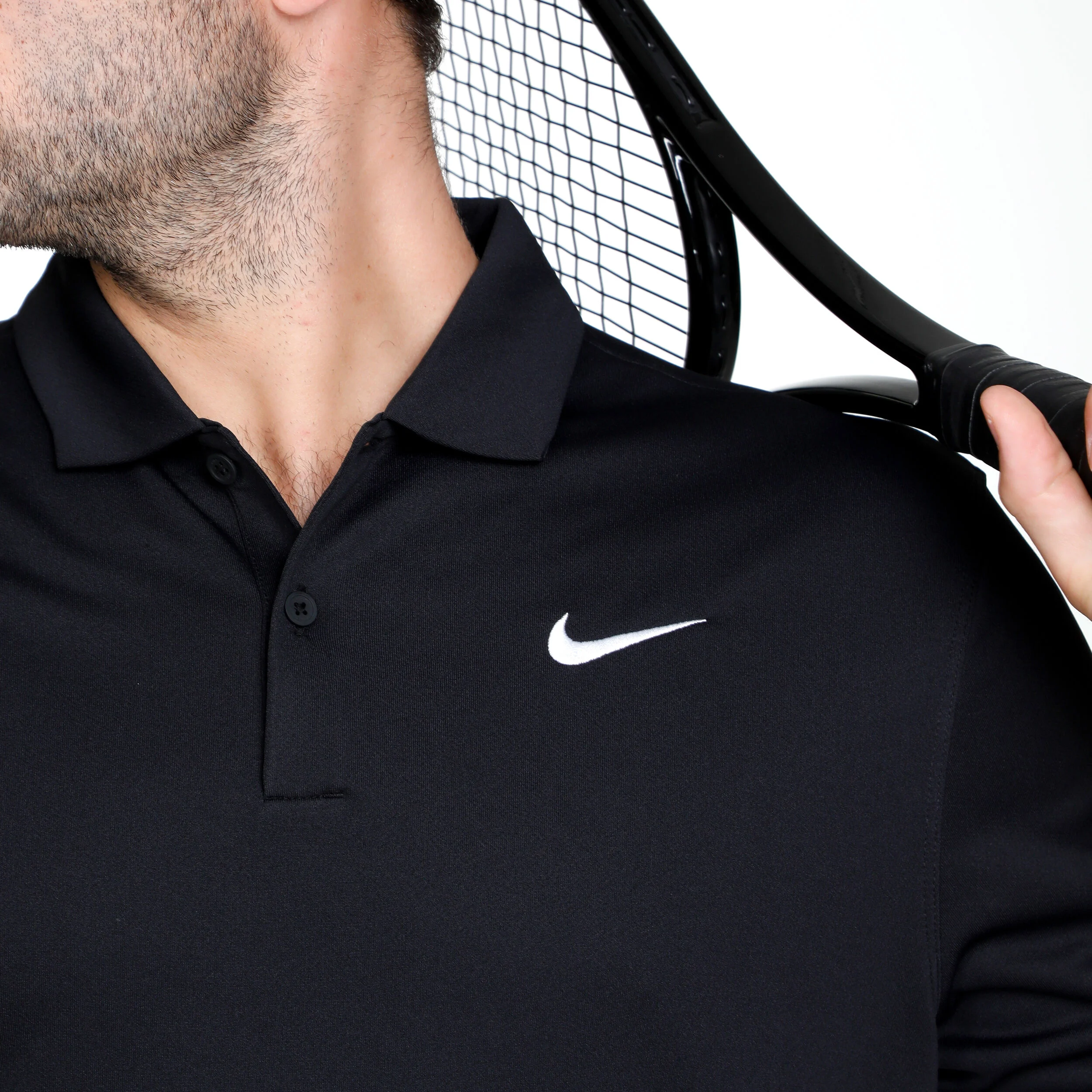Nike Dri-Fit Solid Polo Hommes - Noir