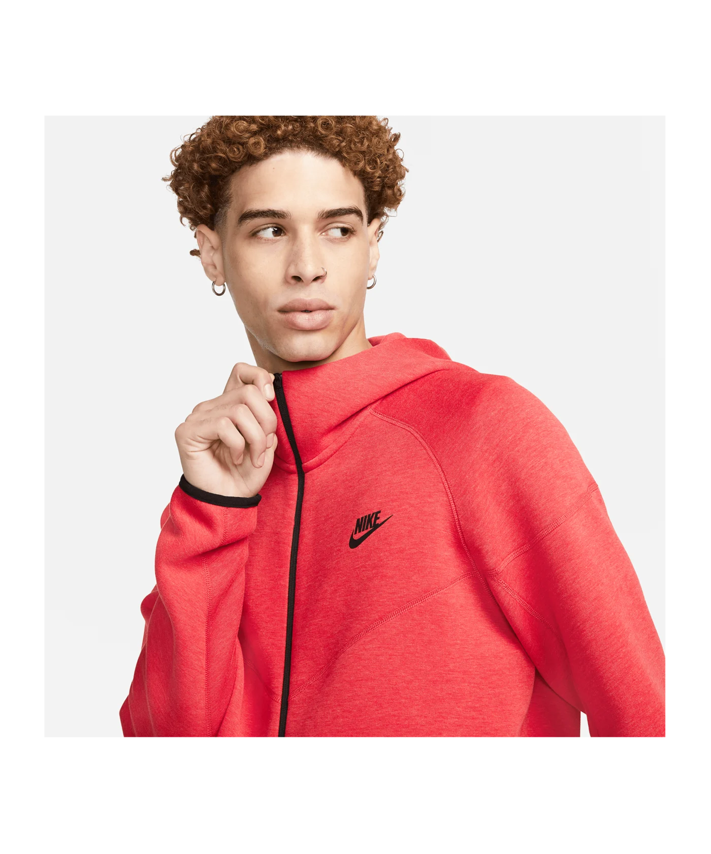 Nike Tech Fleece Windrunner Jacke Rot Schwarz F672
