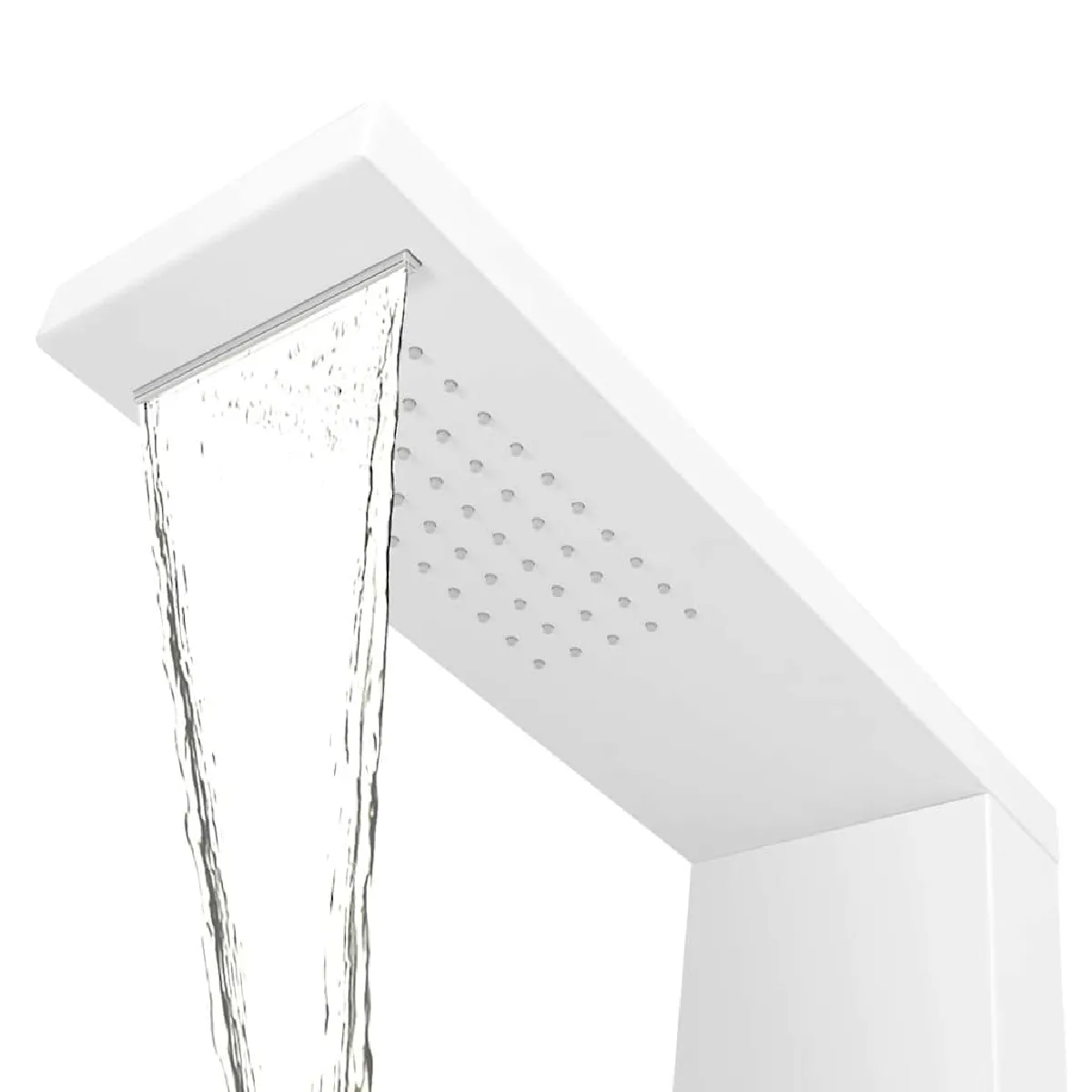 vidaXL Panneau Douche Aluminium Mat