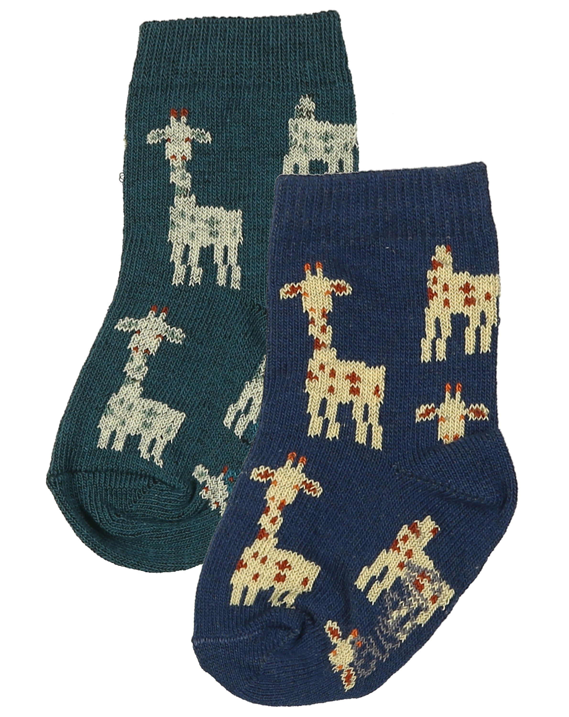 Socken GIRAFFE 2er-Pack in jade/navy
