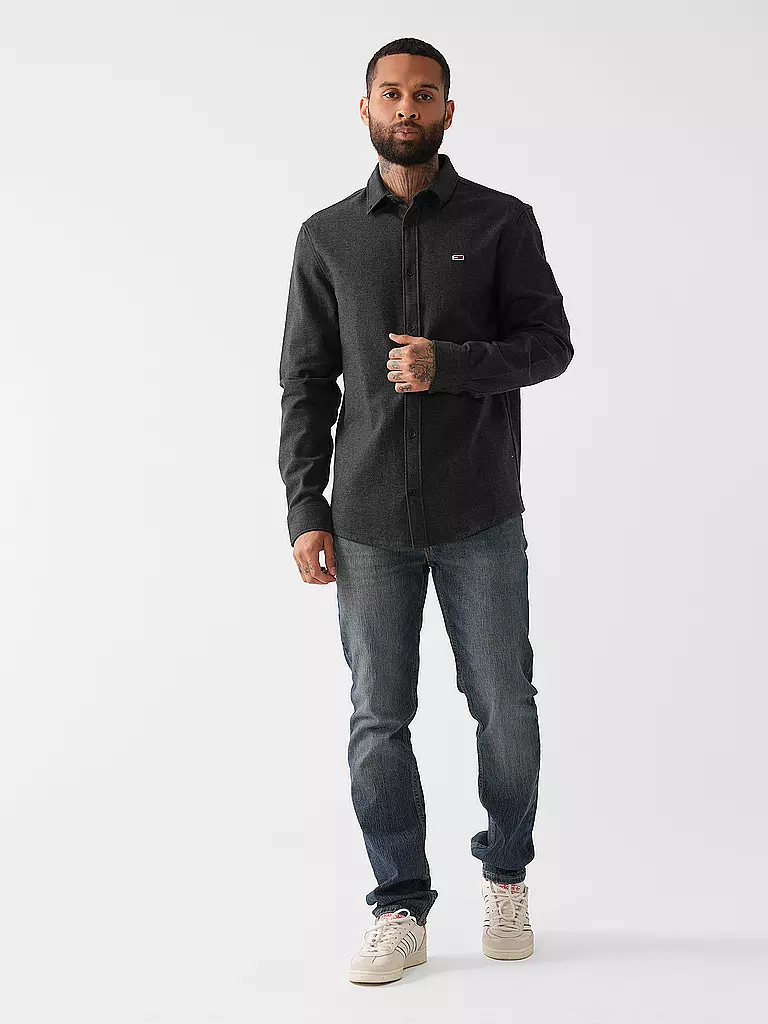TOMMY JEANS Flanellhemd GRINDLE schwarz