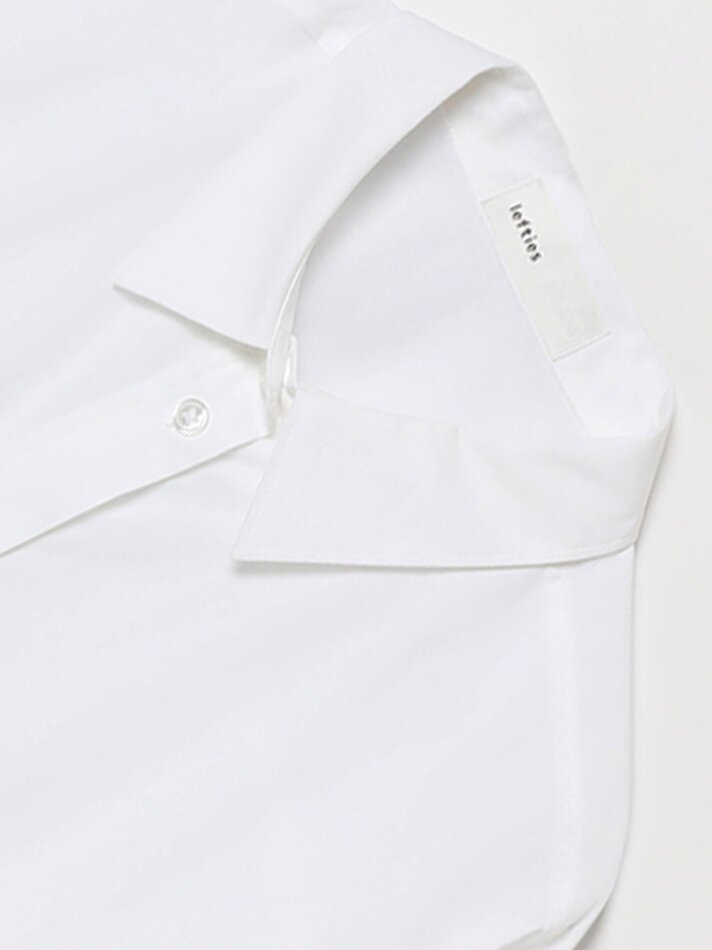 Camisa de manga comprida oversized - Branca