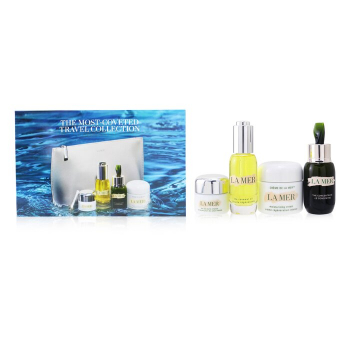 La Mer The Most-Covered Travel Collection: 1x The Concentrate - 30ml/1oz   1x The Eye Balm Intense - 15ml/0.5oz   1x The Renewal Oil - 30ml/1oz   1x Cream De La Mer The Moisturizing Cream - 60ml/2oz   1x Bag 4pcs 1bag