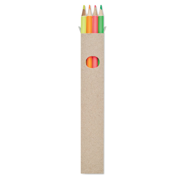 GiftRetail MO6836 - BOWY 4 crayons surligneurs dans une