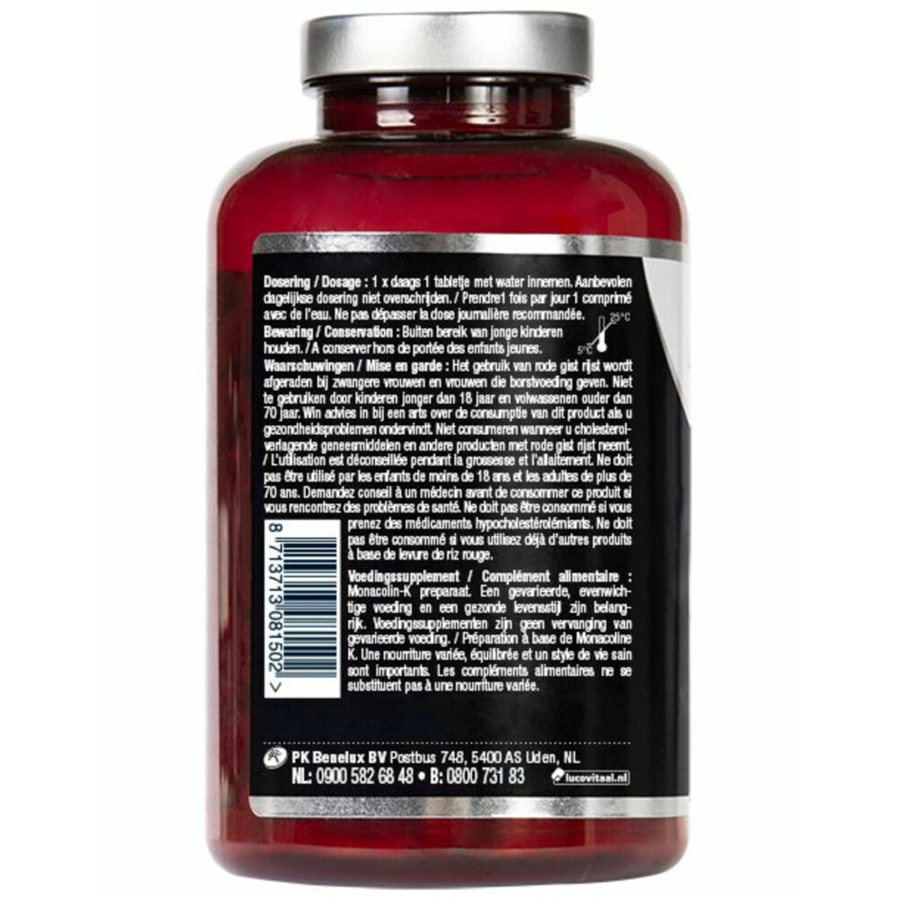 2x Lucovitaal Rode Gist Rijst 360 tabletten