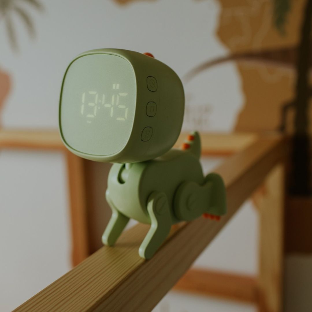 Mary's wekker robot dino - groen