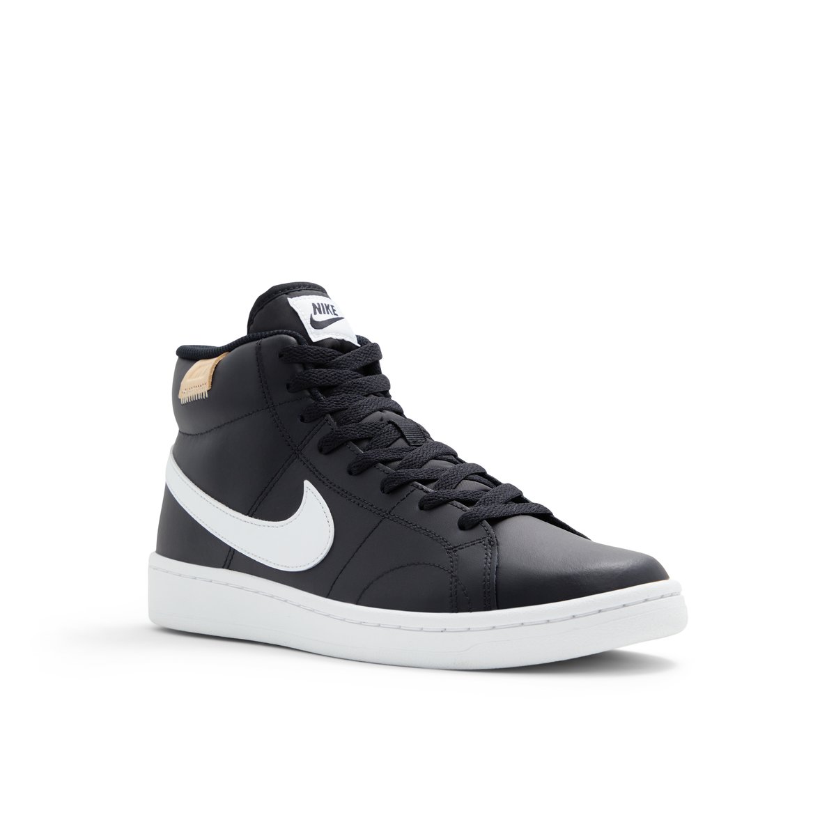 NIKE-Court royal2-Baskets montantes - Talon plat - Noir/Blanc