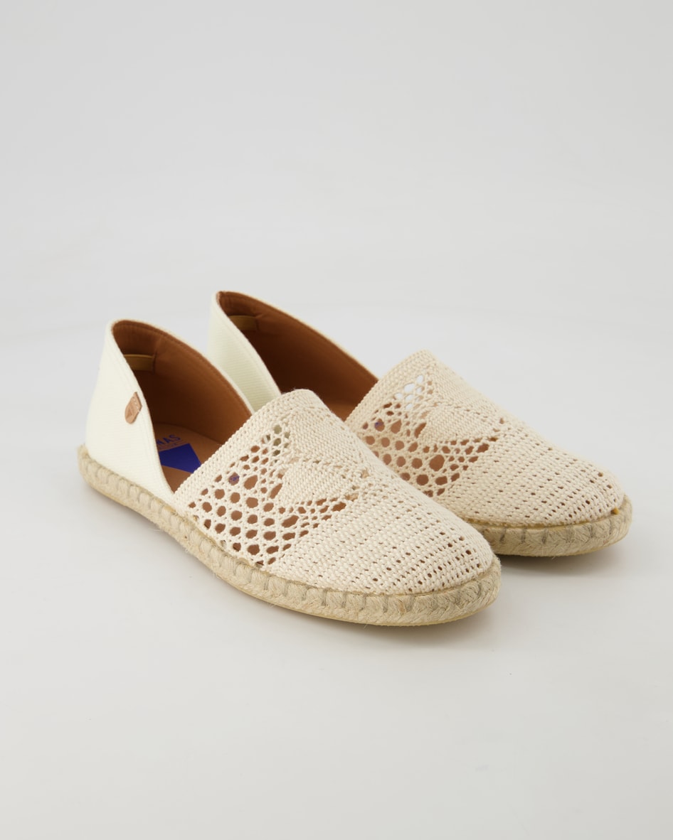 Verbenas Carmen Crichet Lino Paris Espadrilles in Beige