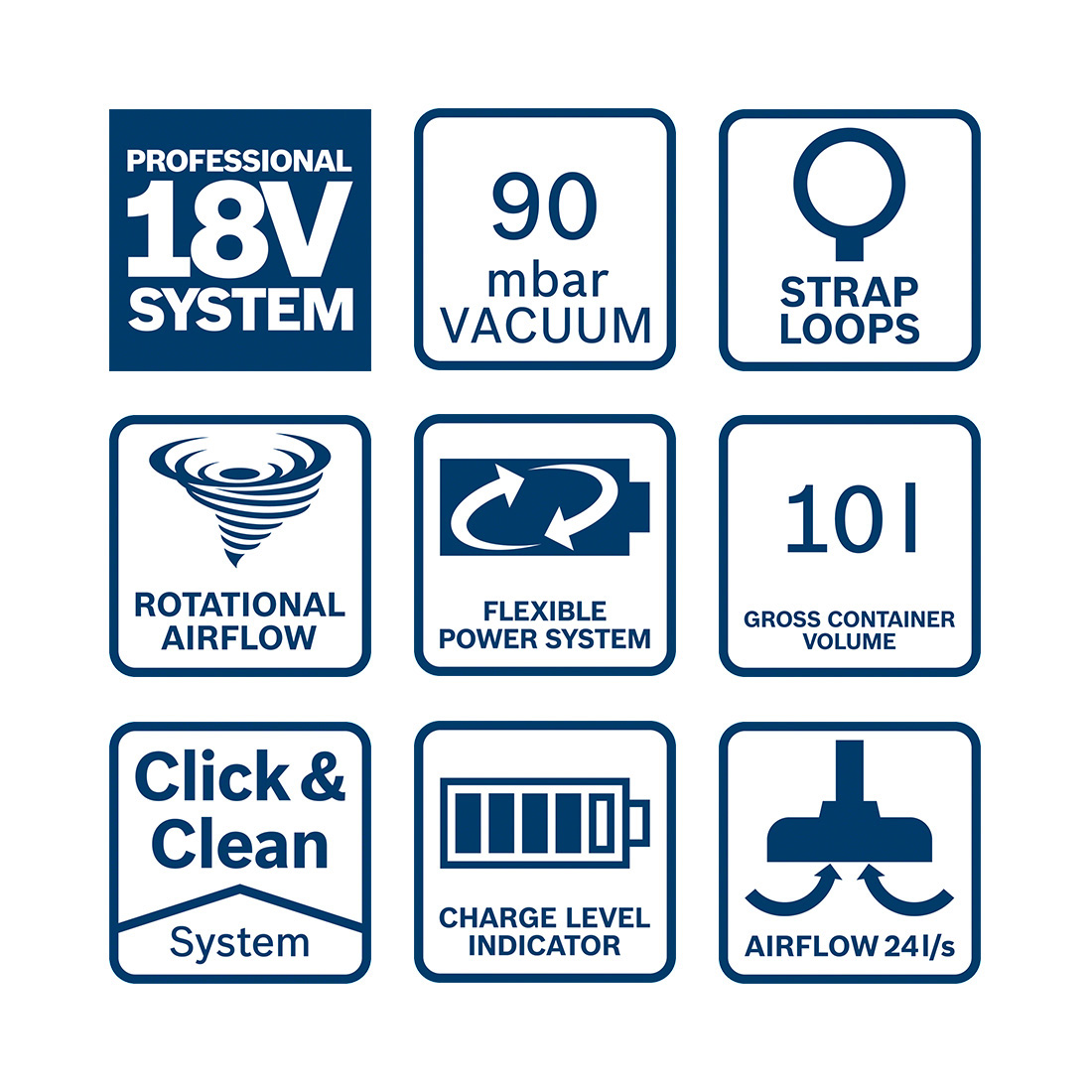 Bosch GAS 18V-10L(C) solo CLC (0 601 9C6 302)
