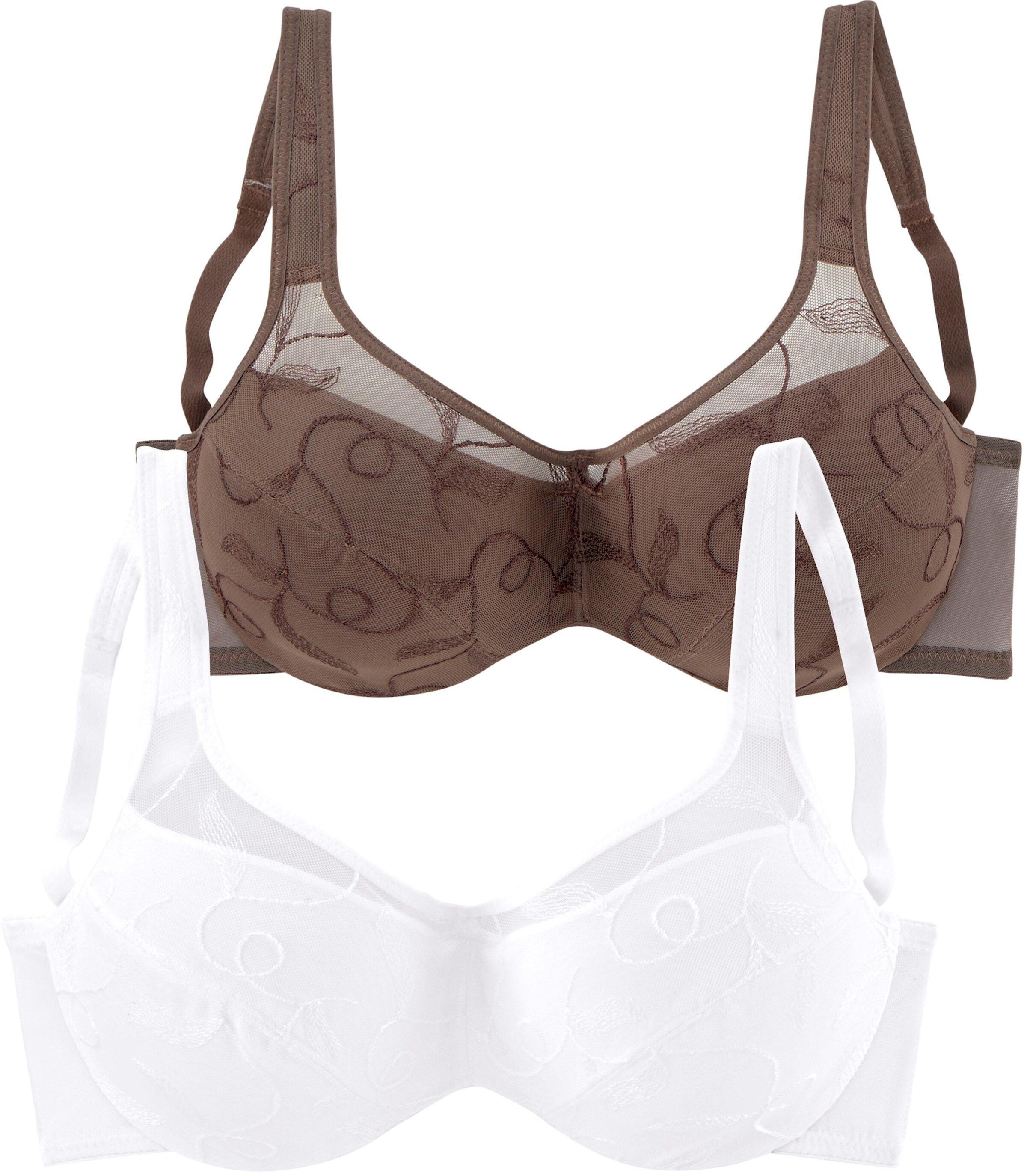 petite fleur Minimizer-BH in braun+weiß