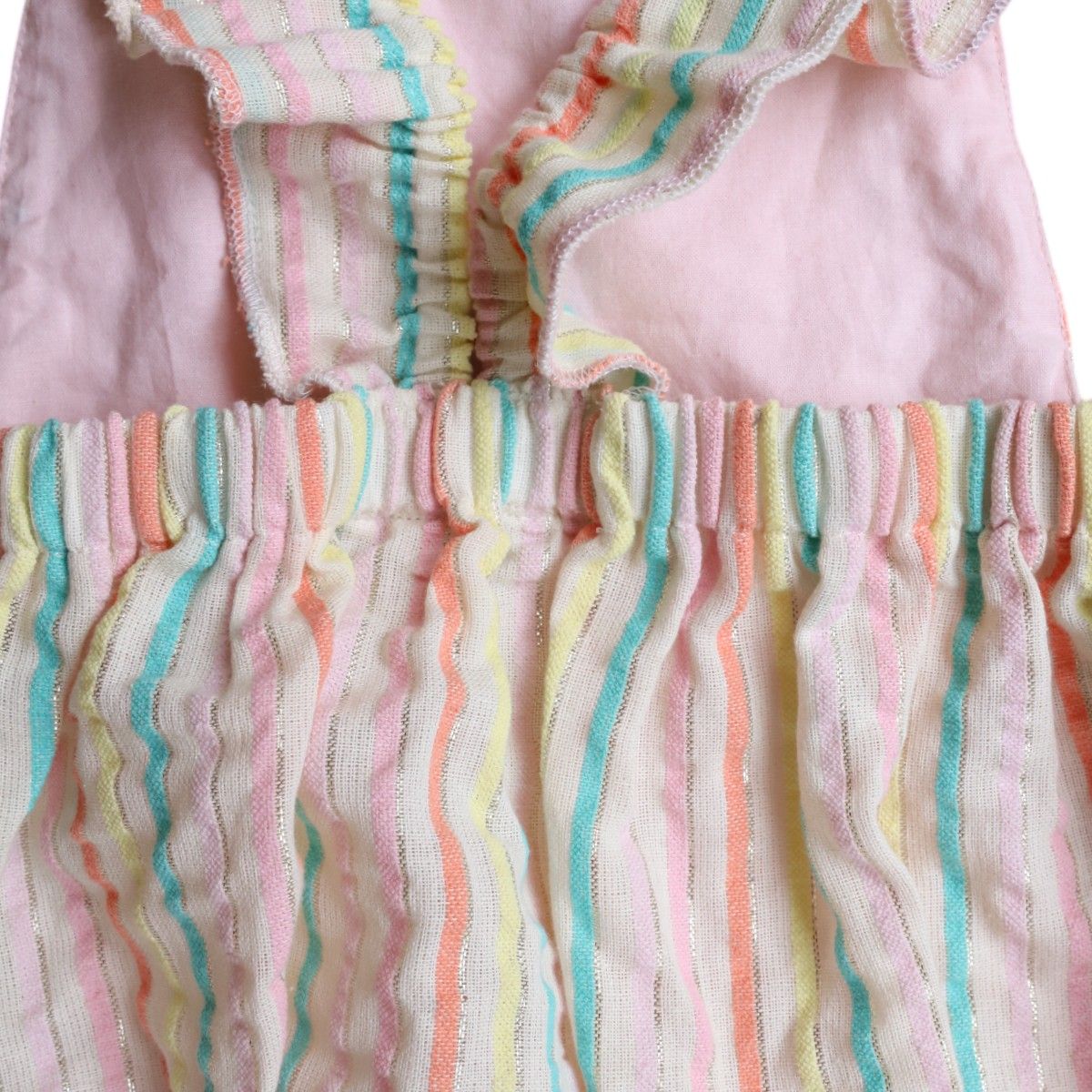 Barboteuse rayée multicolore - Miaou