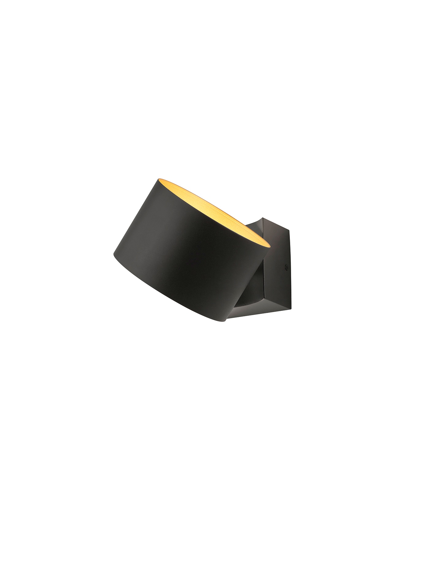 Musterring LED Wandleuchte MR LOOP schwarz-goldfarbig