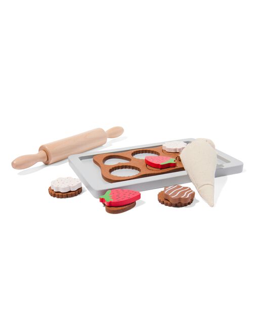 kit de pâtisserie biscuits en bois 5 pièces