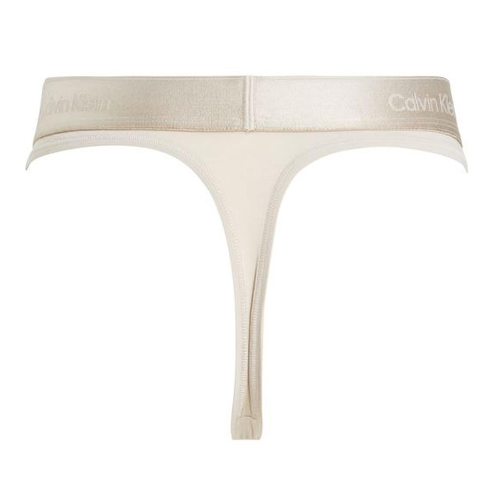 Calvin Klein Jeans String Ecru Femme Calvin Klein Jeans Thong