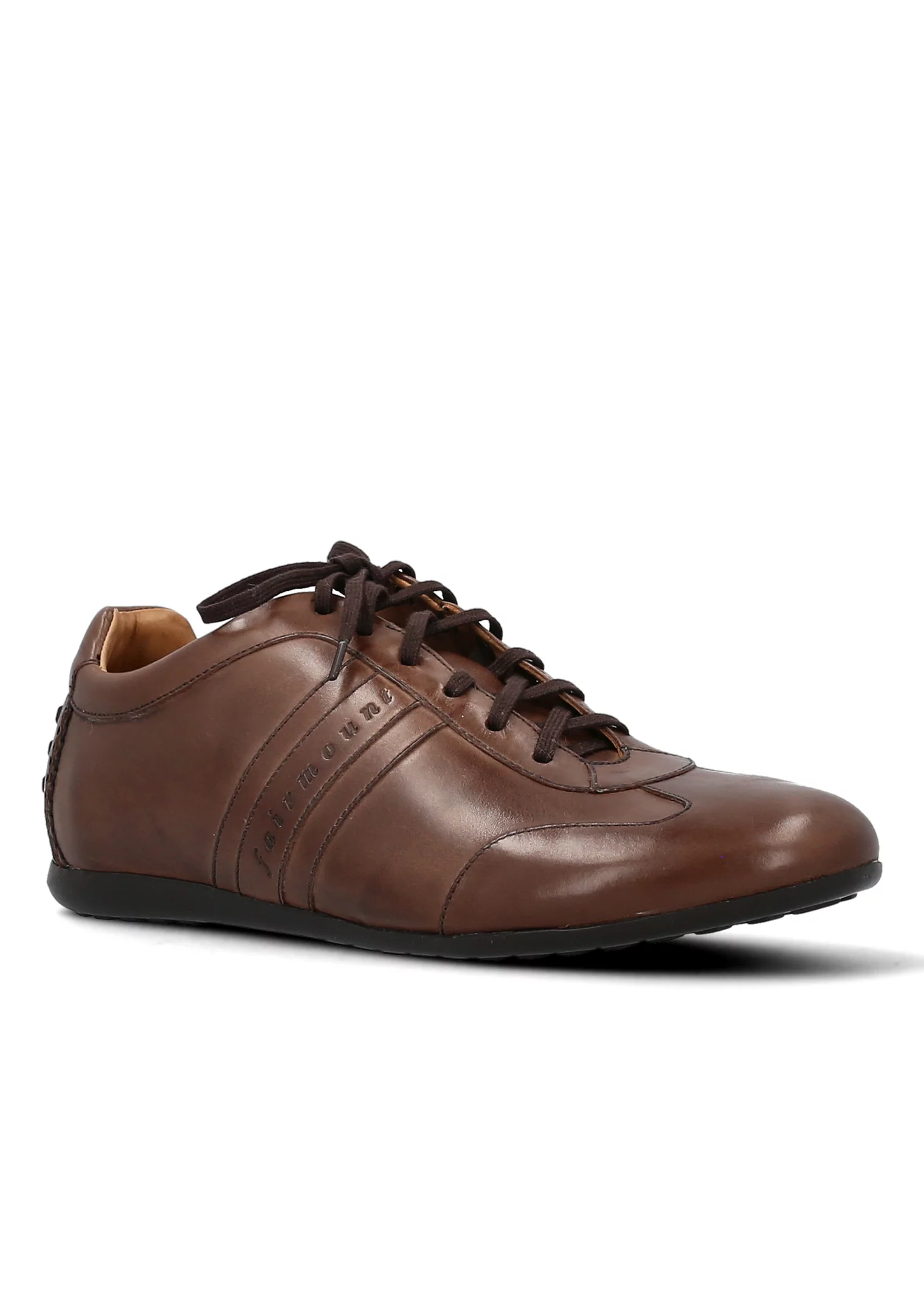 SNEAKERS CUIR MARRON