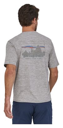 T-Shirt Technique Patagonia Cap Cool Daily Graphic Gris