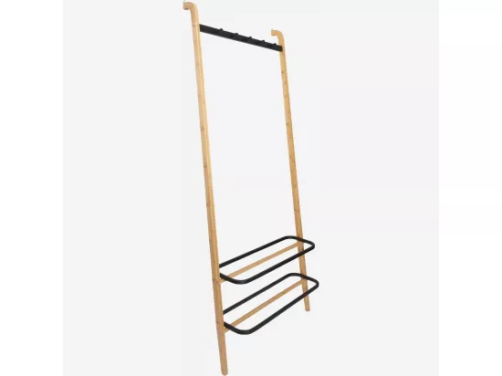 HABITAT - Porte-manteau en bambou - 160 cm - Naturel et noir - Barnabe