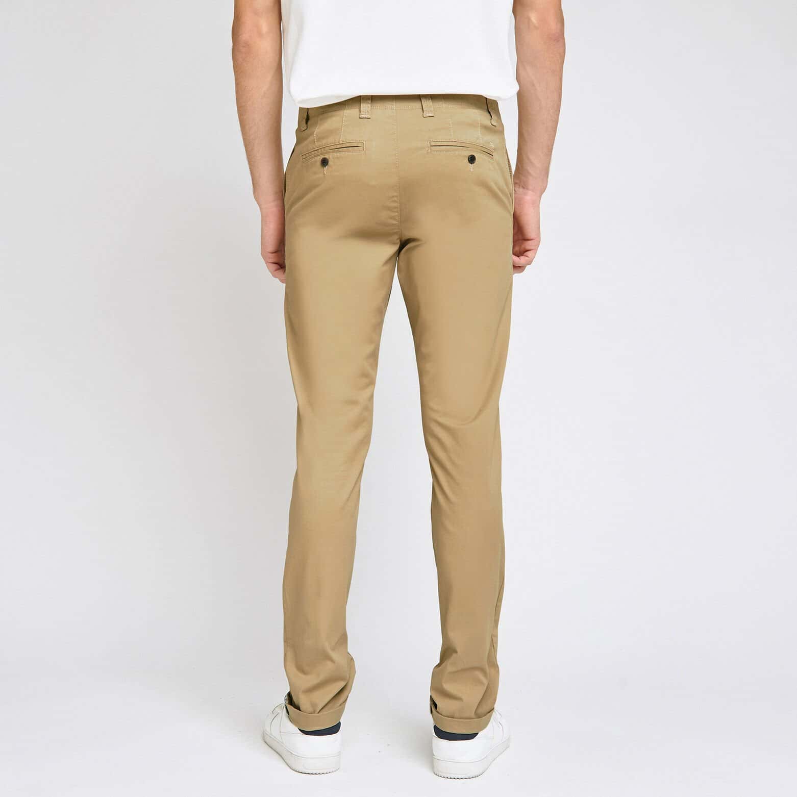 Pantalon chino slim Beige