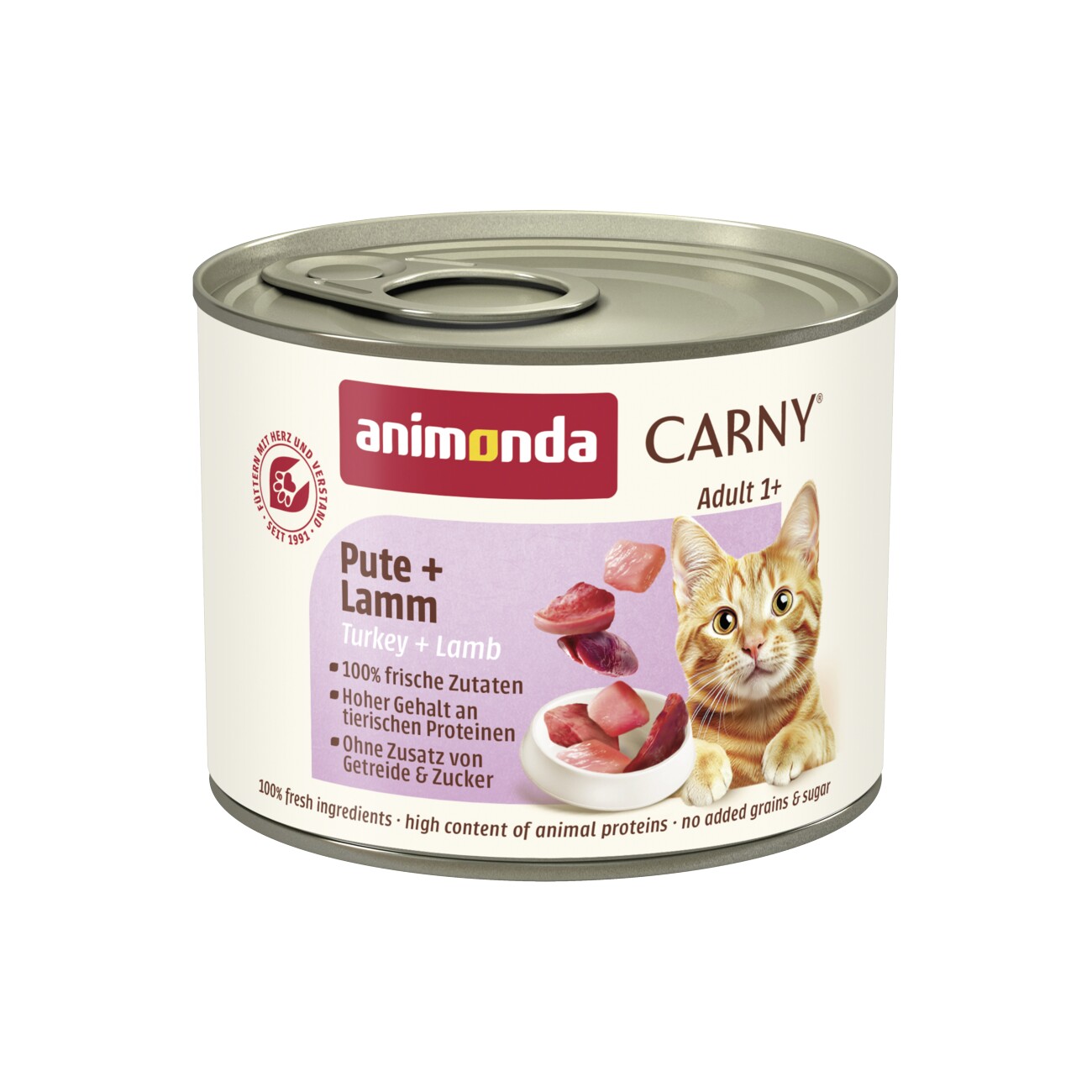 animonda Carny Nassfutter Katze Adult Pute und Lamm 6x200 g