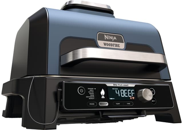 Ninja Woodfire Pro Connect XL elektrisk grill OG901EU (blå & sort)