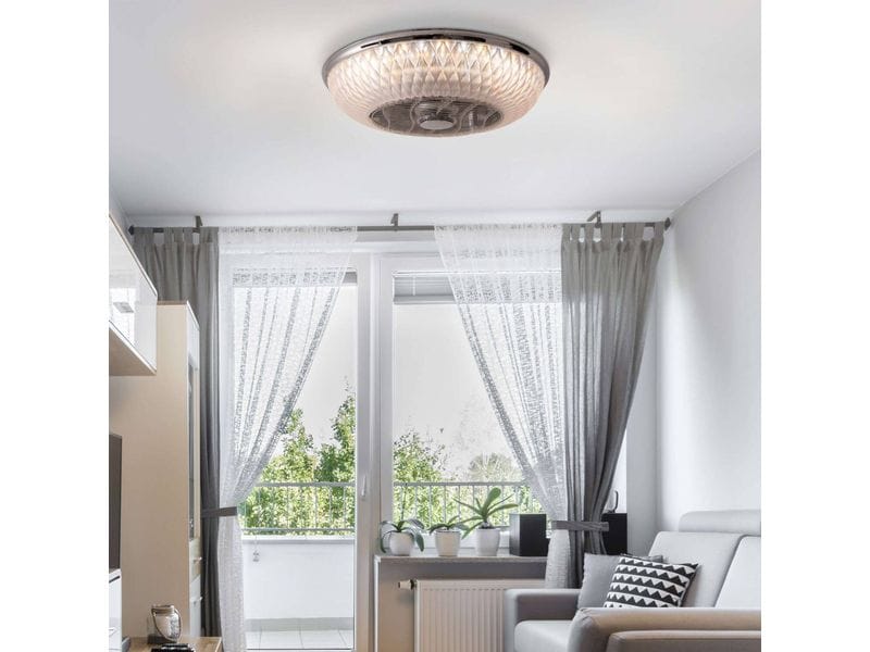 Näve Deckenleuchte «Viento» mit Ventilator Deckenbeleuchtung aus Metall und Kunststoff mit Ventilator