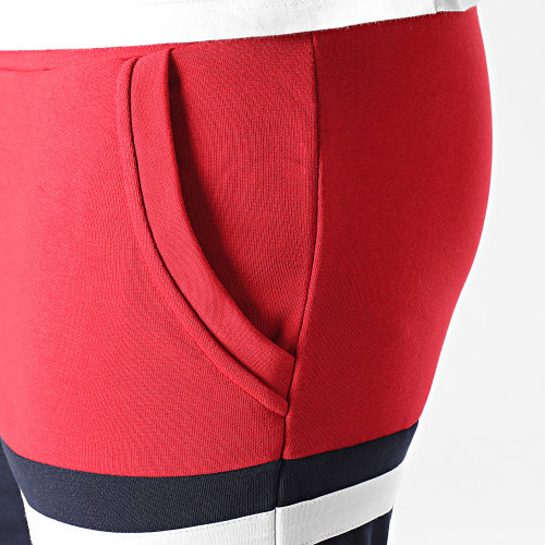 Short Jogging Tricolore 1507 Rouge Bleu Marine