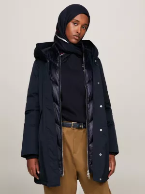 Parka acolchoada com capuz
