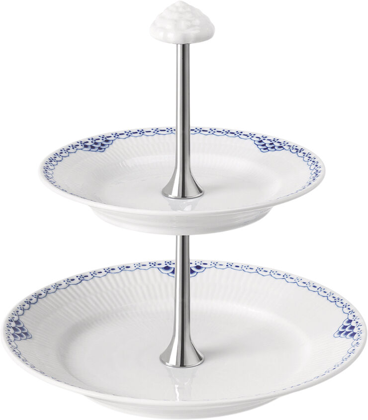 Royal Copenhagen Prinsesse étagère 2-lags Hvid