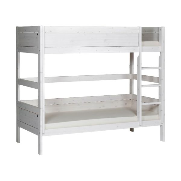 LIFETIME Kidsrooms Stapelbed Rechte Trap Whitewash