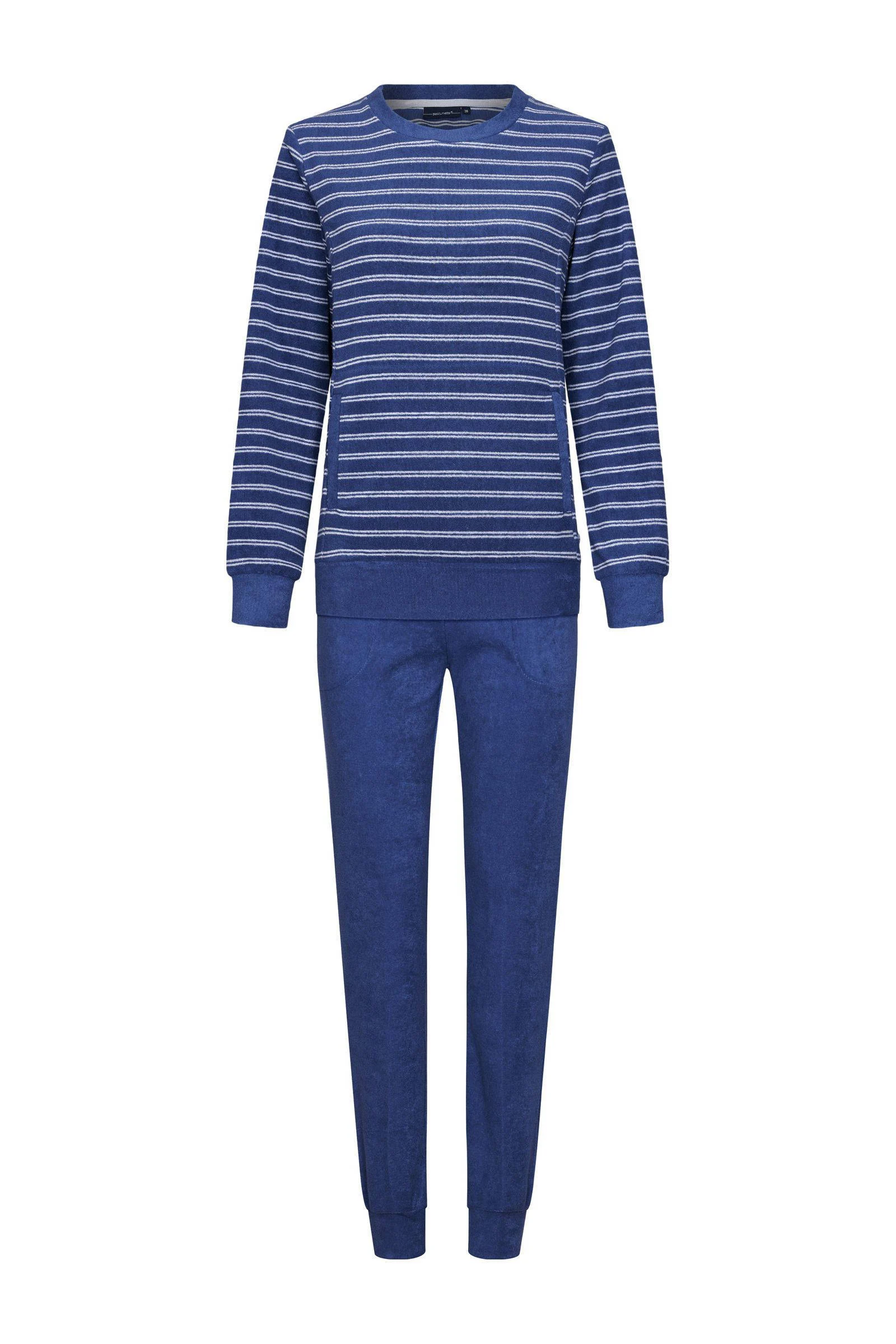 Pastunette pyjama donkerblauw/ecru
