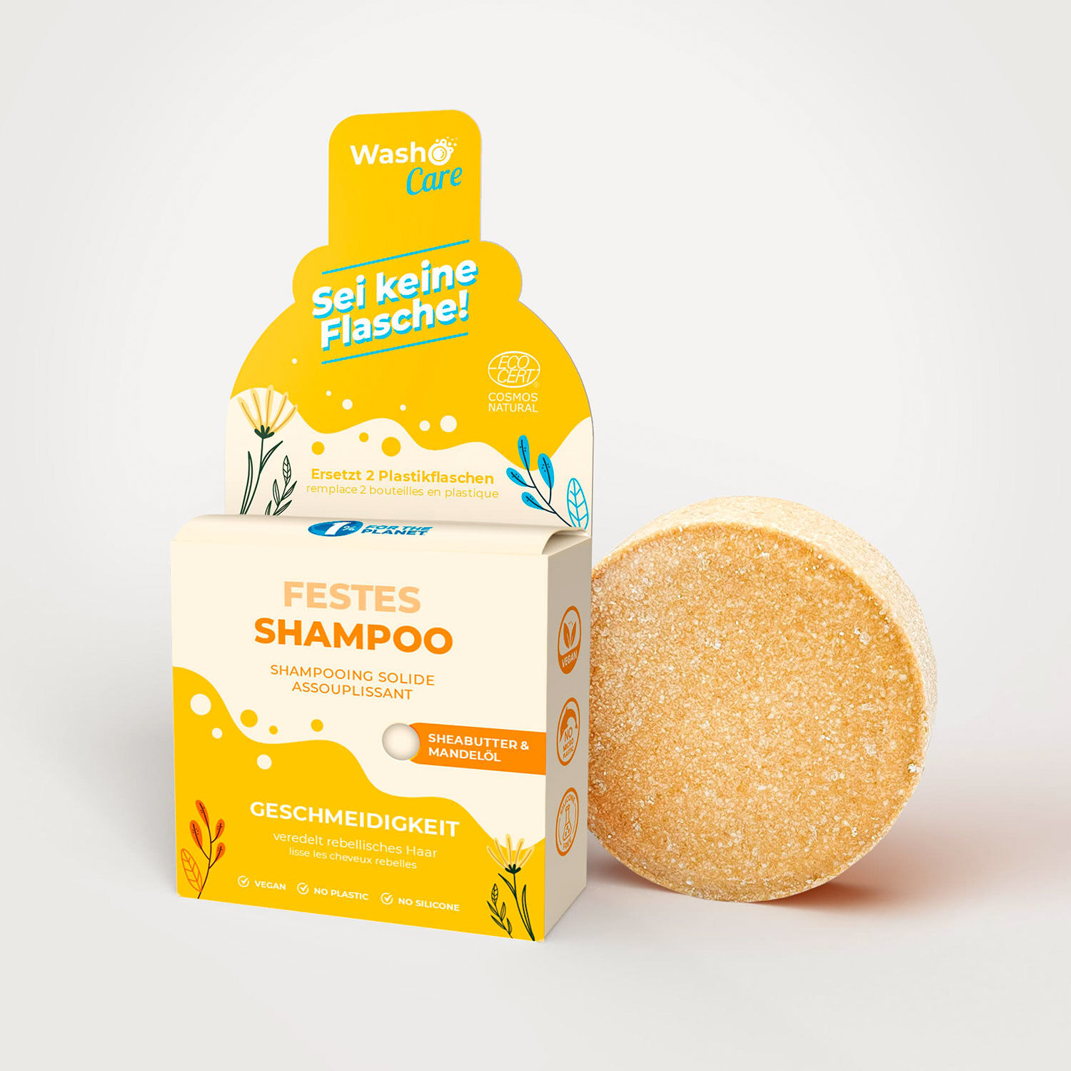 Washo Care Festes Shampoo, Geschmeidigkeit