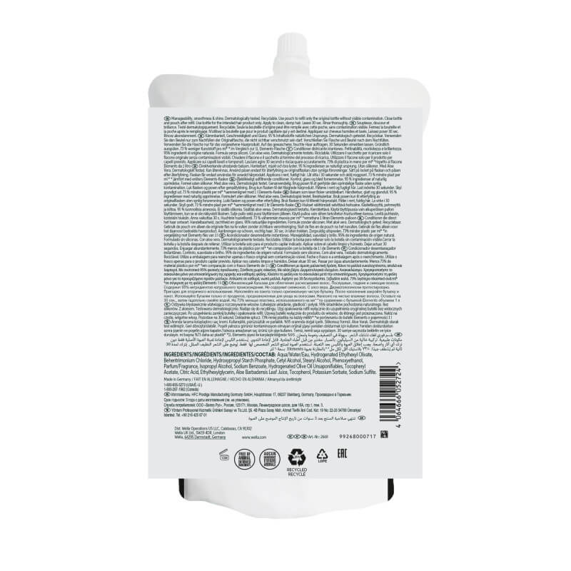 Recharge conditionneur Elements Renewing Wella 1L